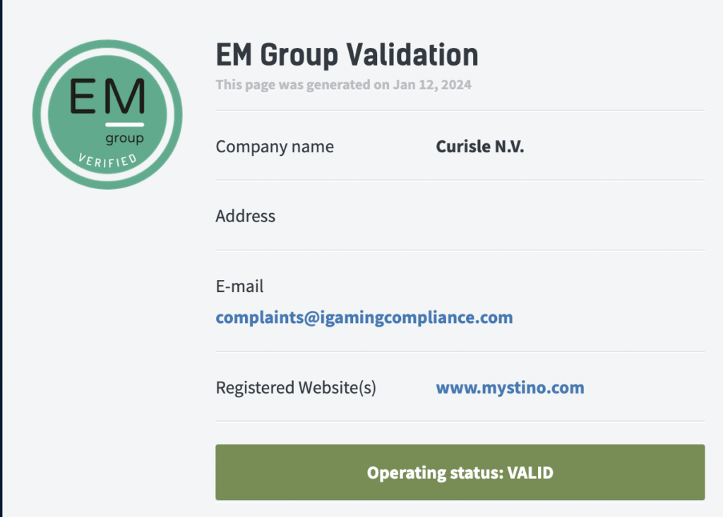 em group validation