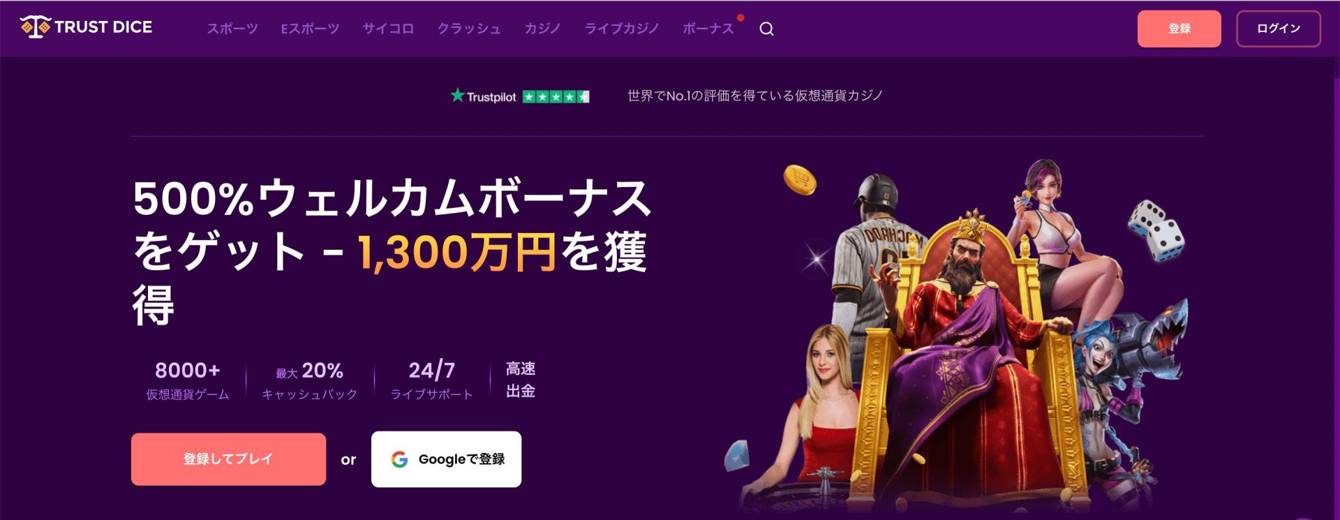 トラストダイス（TRUSTDICE )とは？プロモーションなど徹底解